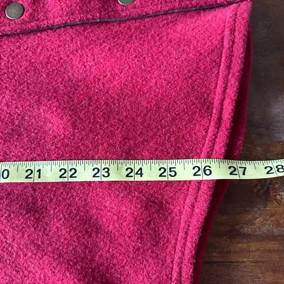 Toad&Co Kennicott Shacket Men's Red Wool Snap front Jacket size M